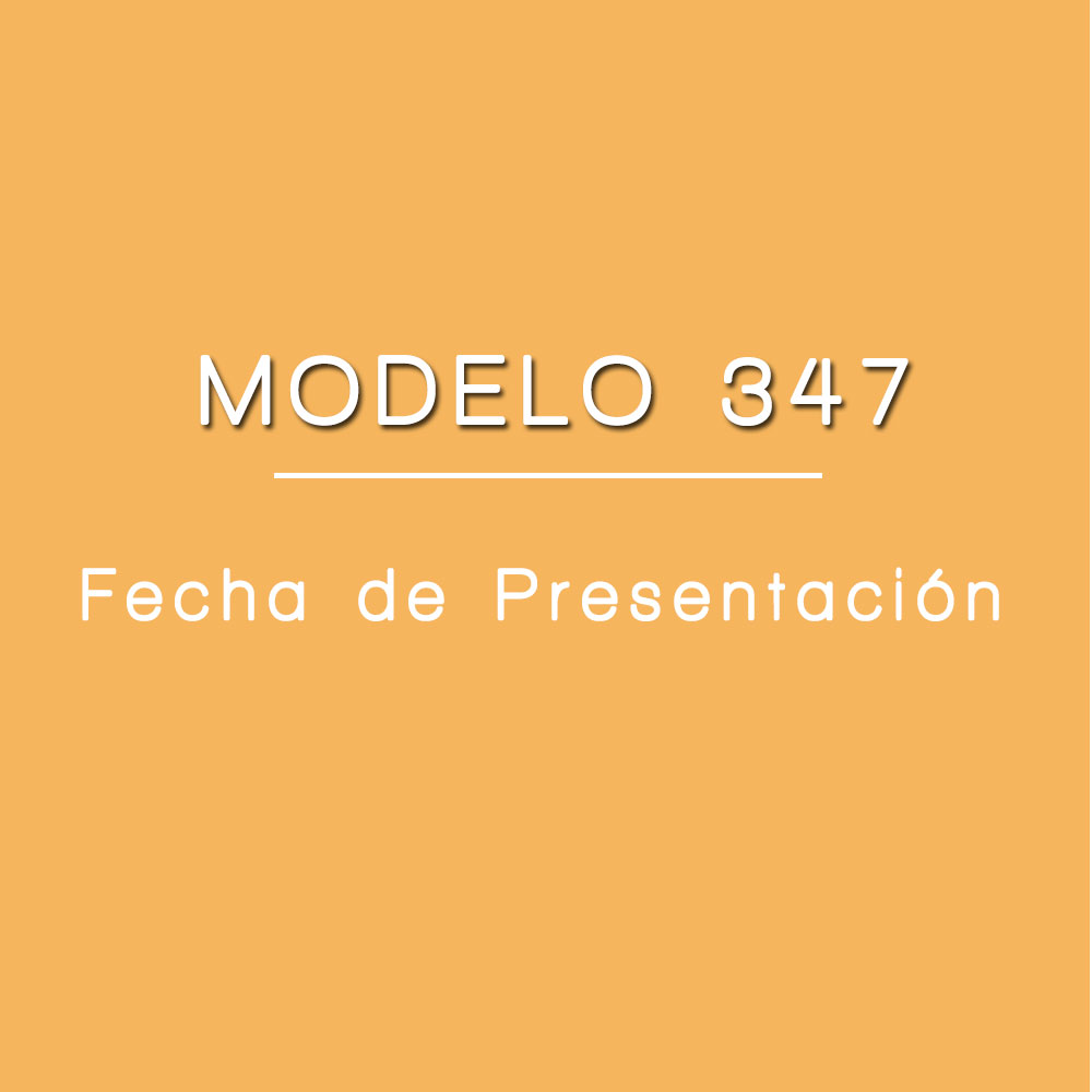 Modelo 347 presentación